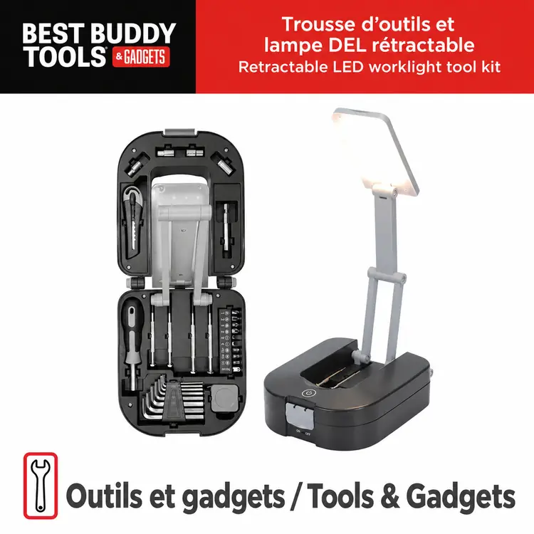 Best Buddy Tools Retractable LED Worklight Tool Kit #2