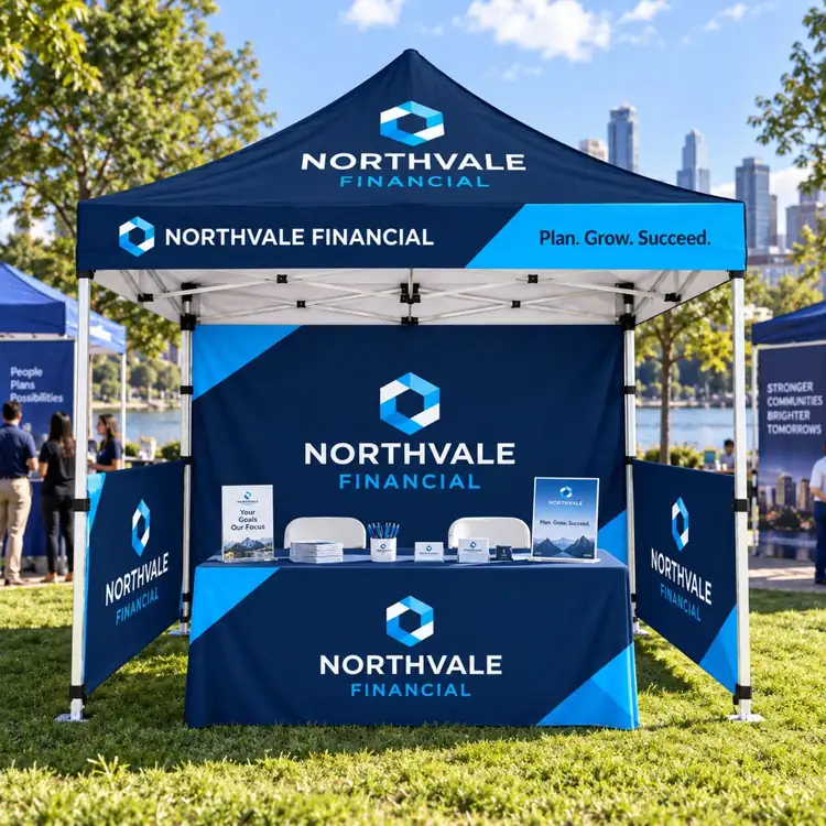 Event Tent Package with Walls and Fitted Tablecloth #2