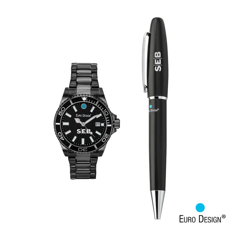 Euro Design Velten Watch and Pen Set