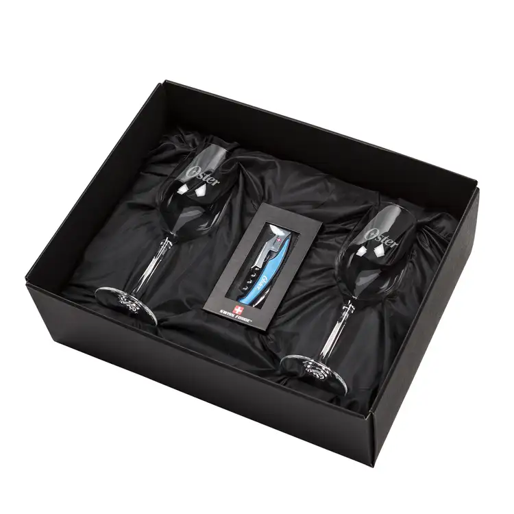 Ensemble outil à vin Swiss Force et 2 verres Germain 15 oz - Rouge #2