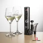 Ensemble ouvre-bouteille électrique et 2 verres à vin Bengston 12 oz de Swiss Force