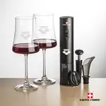 Ensemble ouvre-bouteille électrique et 2 verres à vin Dakota 12 oz de Swiss Force