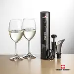 Ensemble ouvre-bouteille électrique et 2 verres à vin Naples 8.5 oz de Swiss Force