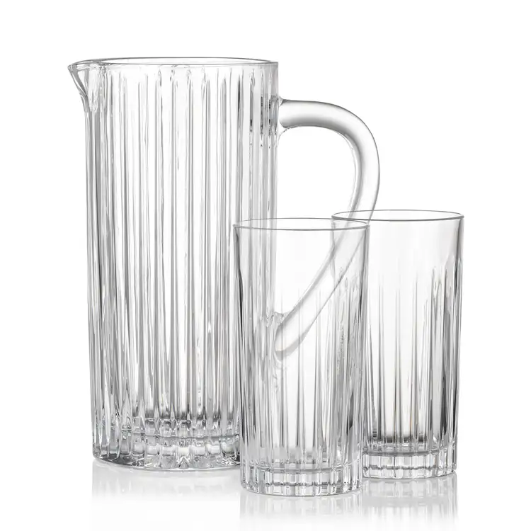 Bacchus 41 oz Pitcher and 2 Bacchus Highball Glasses Set