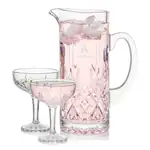 Ensemble pichet Brinkley 34 oz et 2 verres à cocktail Brinkley
