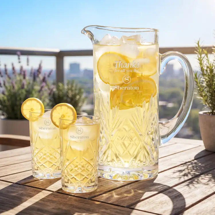 Brinkley 34 oz Pitcher and 2 Brinkley Highball Glasses Set #3
