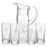 Cavanaugh 54 oz Pitcher and 4 Cavanaugh Highball Glasses Set