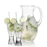 Charleston 48 oz Pitcher and 2 Bastien Cocktail Glasses Set