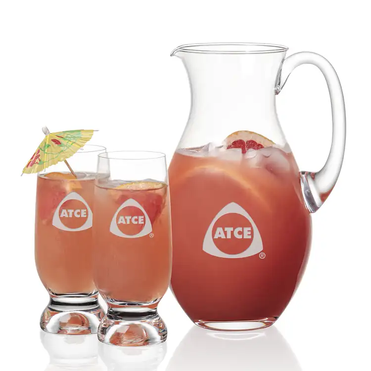 Charleston 48 oz Pitcher and 2 Marland Cocktail Glasses Set