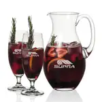 Charleston 48 oz Pitcher and 2 Pinehurst Cocktail Glasses Set