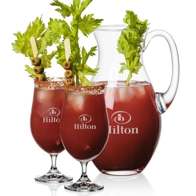 Charleston 48 oz Pitcher and 2 Rochdale Cocktail Glasses Set
