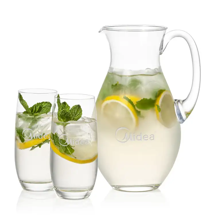 Charleston 48 oz Pitcher and 2 Charleston Highball Glasses Set