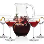 Charleston 48 oz Pitcher and 4 Coleford Cocktail Glasses Set