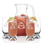 Charleston 48 oz Pitcher and 4 Marland Cocktail Glasses Set