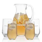 Charleston 48 oz Pitcher and 4 Bexley Highball Glasses Set