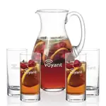 Charleston 48 oz Pitcher and 4 Dresden Highball Glasses Set