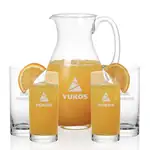Charleston 48 oz Pitcher and 4 Franca Highball Glasses Set
