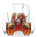 Charleston 48 oz Pitcher and 4 Graydon Highball Glasses Set