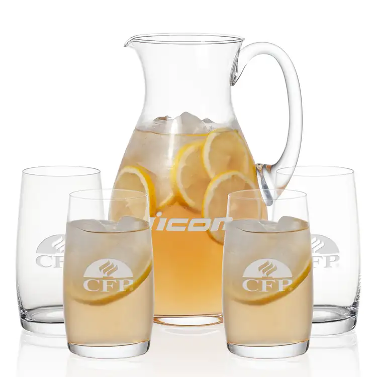 Charleston 48 oz Pitcher and 4 Valemount Highball Glasses Set