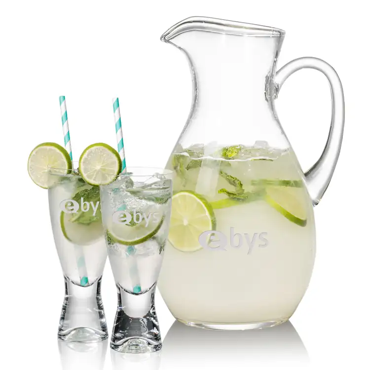 Geneva 66 oz Pitcher and 2 Bastien Cocktail Glasses Set