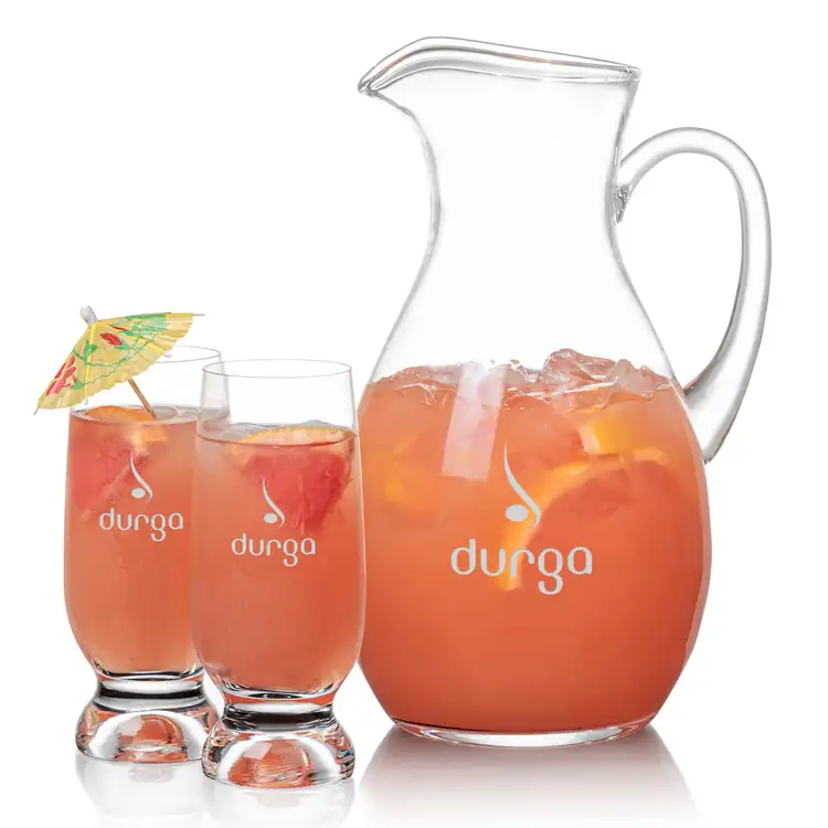 Geneva 66 oz Pitcher and 2 Marland Cocktail Glasses Set