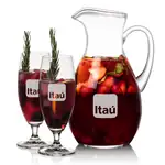 Geneva 66 oz Pitcher and 2 Pinehurst Cocktail Glasses Set