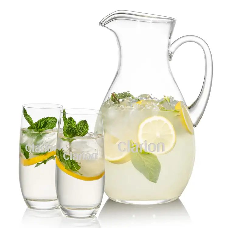 Geneva 66 oz Pitcher and 2 Charleston Highball Glasses Set