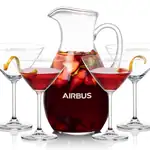 Geneva 66 oz Pitcher and 4 Coleford Cocktail Glasses Set