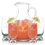 Geneva 66 oz Pitcher and 4 Marland Cocktail Glasses Set