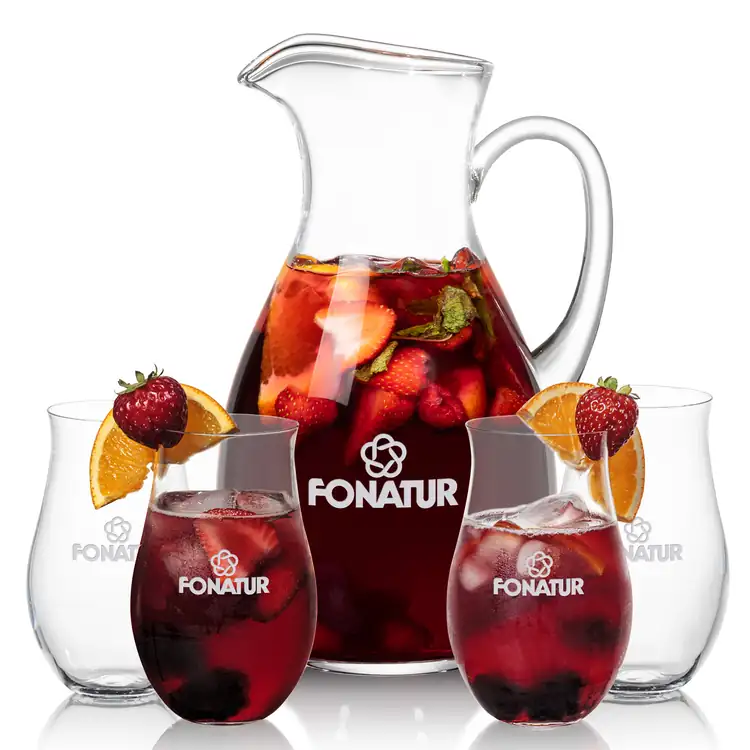 Geneva 66 oz Pitcher and 4 Avondale Highball Glasses Set