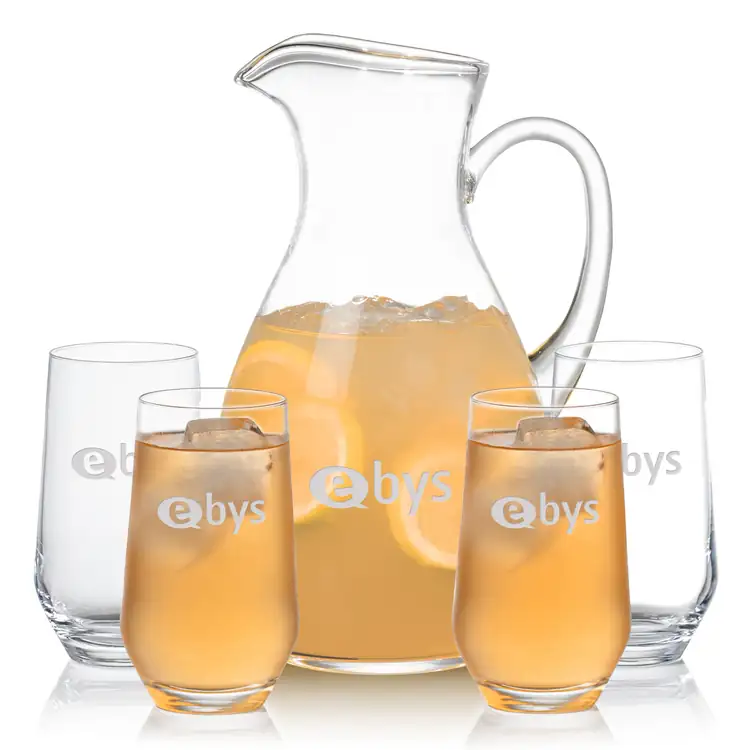 Geneva 66 oz Pitcher and 4 Bexley Highball Glasses Set