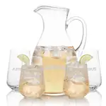 Geneva 66 oz Pitcher and 4 Breckland Highball Glasses Set