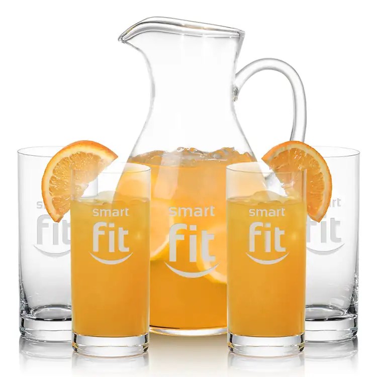 Ensemble pichet Geneva 66 oz et 4 verres hauts Franca