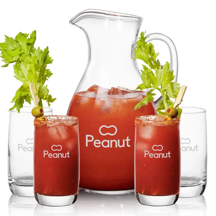 Geneva 66 oz Pitcher and 4 Sandown Highball Glasses Set