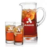 Malden 56 oz Pitcher and 2 Aristocrat Highball Glasses Set