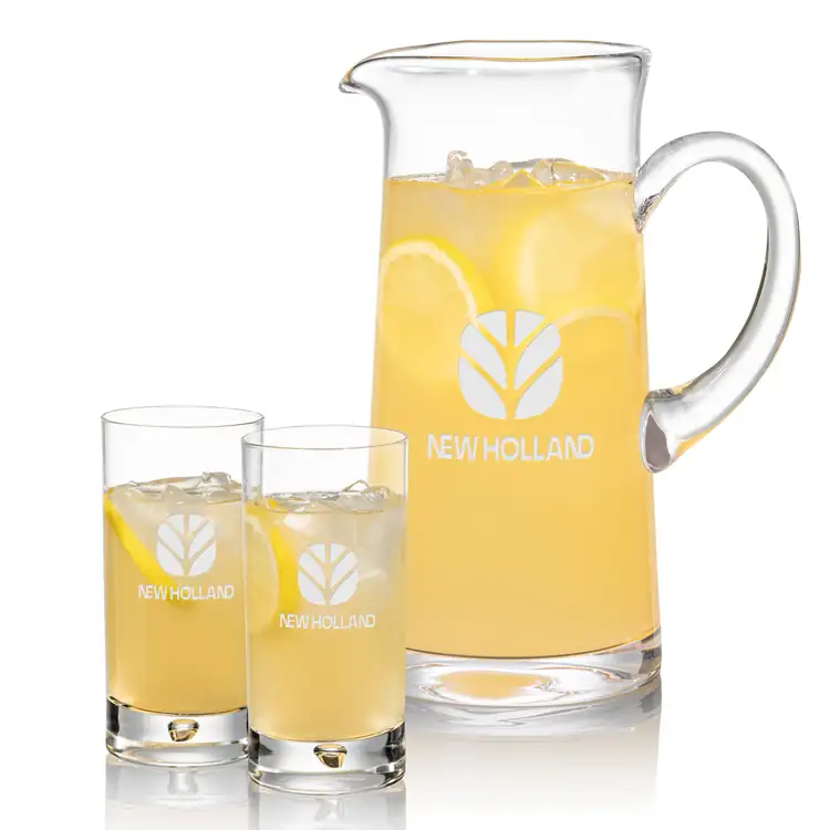 Malden 56 oz Pitcher and 2 Bastia Highball Glasses Set