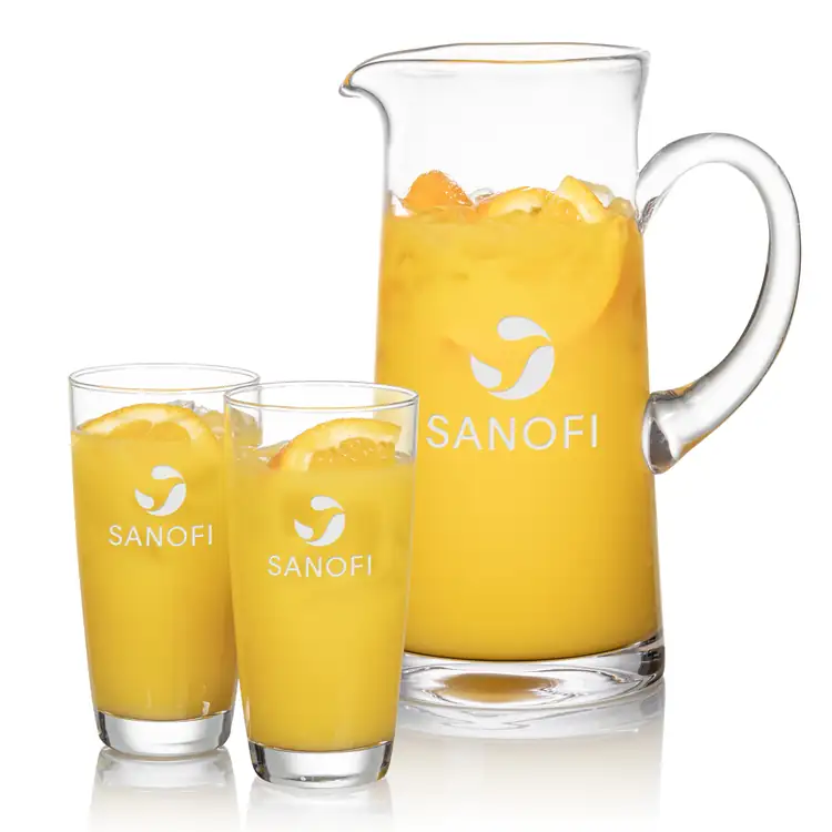 Malden 56 oz Pitcher and 2 Carberry Highball Glasses Set