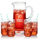Malden 56 oz Pitcher and 4 Belmont Highball Glasses Set