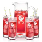 Malden 56 oz Pitcher and 4 Chelsea Highball Glasses Set