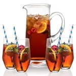 Malden 56 oz Pitcher and 4 Graydon Highball Glasses Set