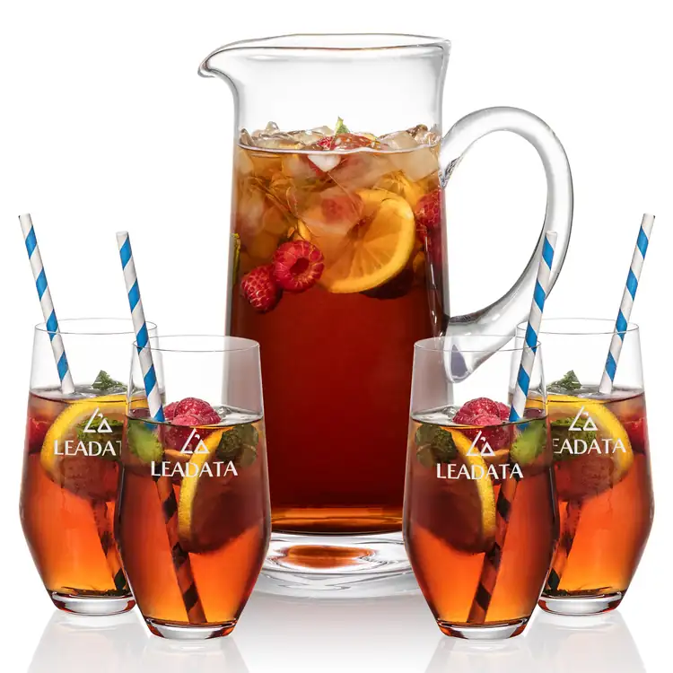 Malden 56 oz Pitcher and 4 Graydon Highball Glasses Set