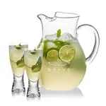 Montclair 60 oz Pitcher and 2 Bastien Cocktail Glasses Set