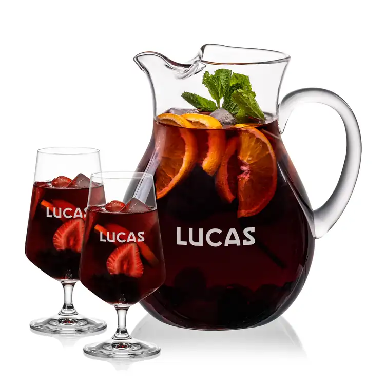 Montclair 60 oz Pitcher and 2 Breckland Cocktail Glasses Set