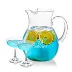 Montclair 60 oz Pitcher and 2 Mauritius Cocktail Glasses Set