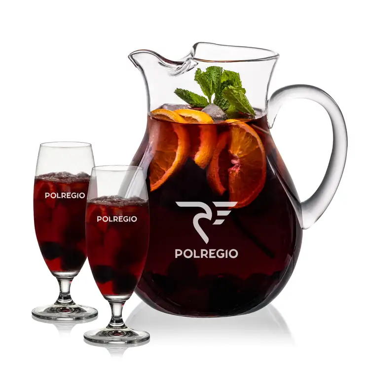 Montclair 60 oz Pitcher and 2 Pinehurst Cocktail Glasses Set