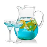 Ensemble pichet Montclair 60 oz et 2 verres à cocktail St Tropez