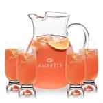 Montclair 60 oz Pitcher and 4 Marland Cocktail Glasses Set