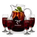 Montclair 60 oz Pitcher and 4 Pinehurst Cocktail Glasses Set