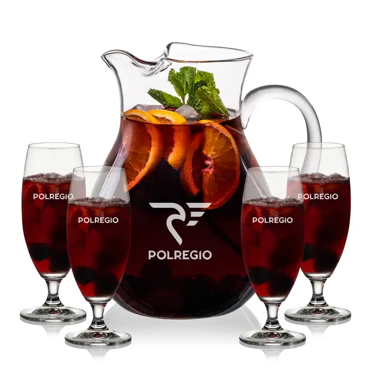 Montclair 60 oz Pitcher and 4 Pinehurst Cocktail Glasses Set