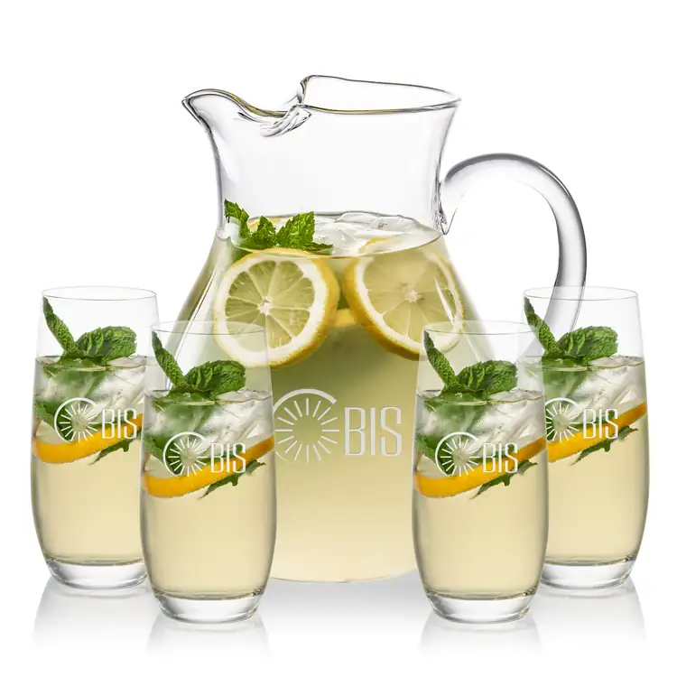 Montclair 60 oz Pitcher and 4 Charleston Highball Glasses Set